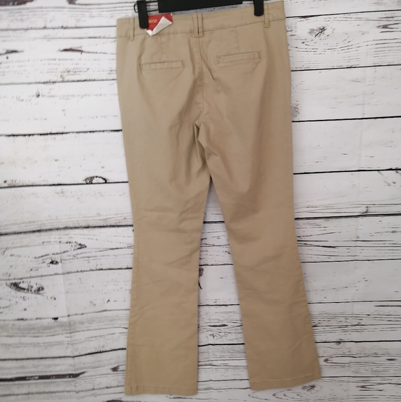mossimo mid rise bootcut khaki